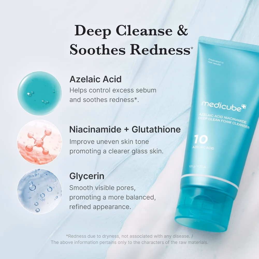 Medicube Azelaic Acid 10 Foam Cleanser 120g 5