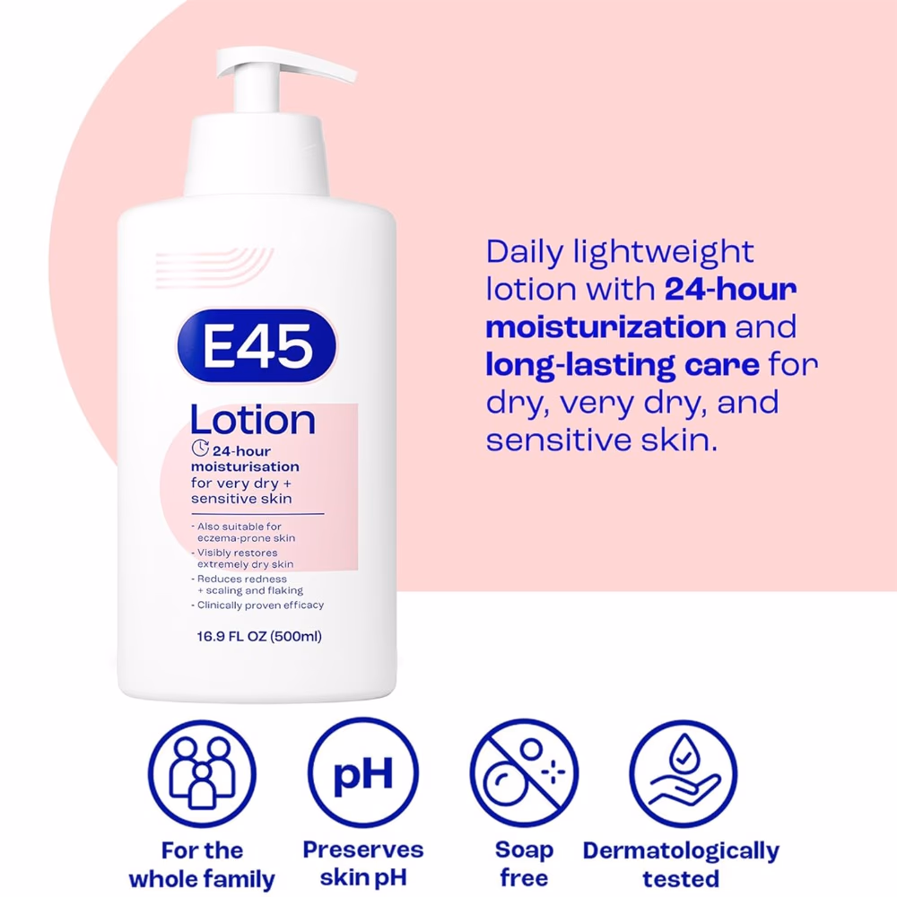 E45 Moist for Very Dry Sensitive Skin Lotion 500ml 2