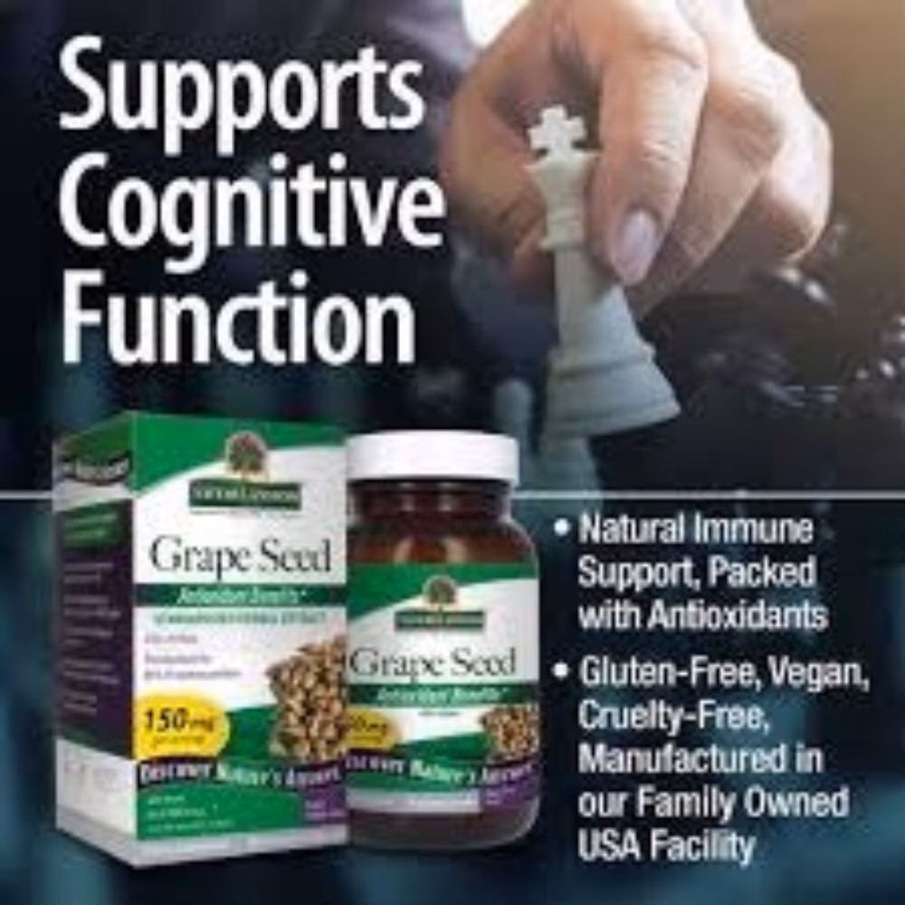Natures Answer Grape Seed 150mg-60 Capsules 2