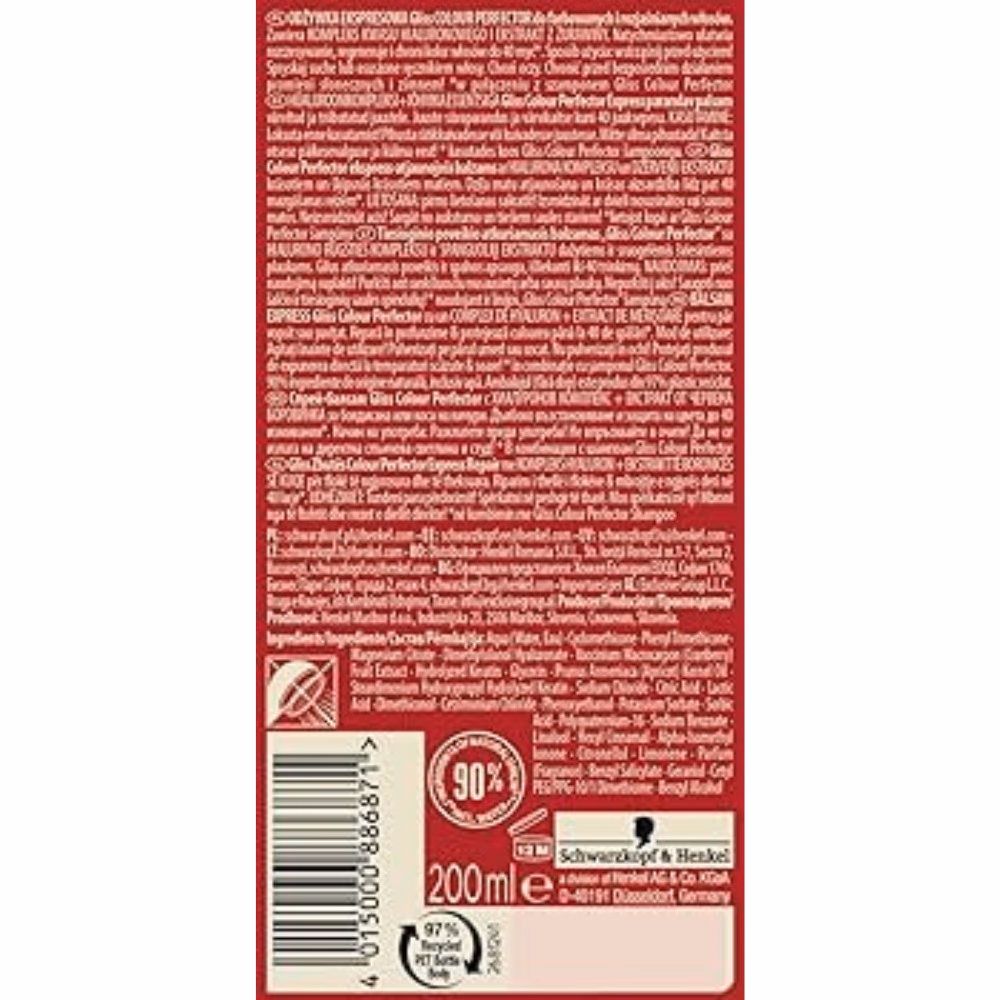 Schwarzkopf Gliss Colour Perfector Spray 200ml 4