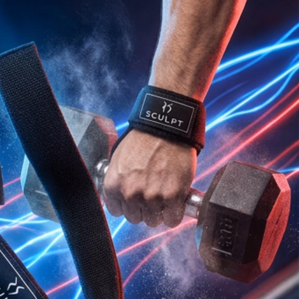 Sculpt Padded Cotton Lifting Straps (6108) 4