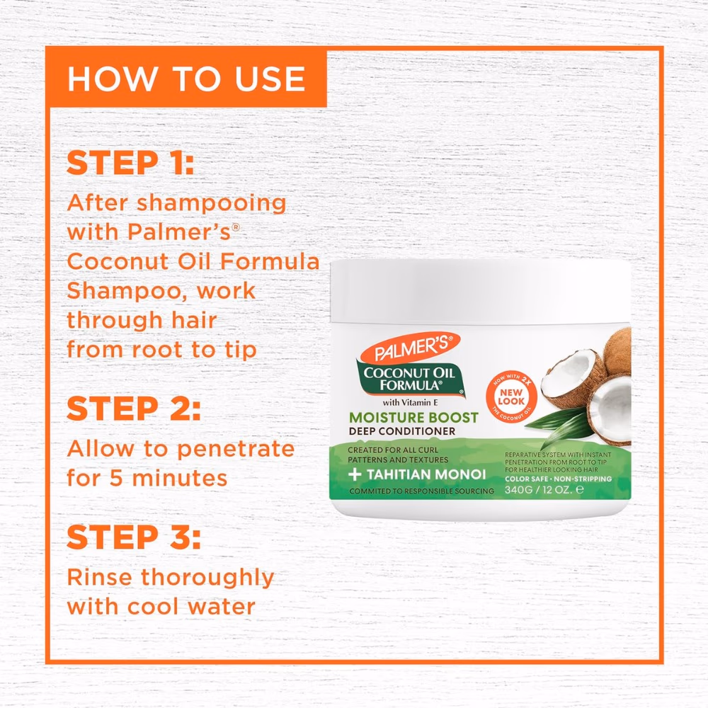 Palmers Coconut Oil Deep Conditioning Protein Pack 340g 4