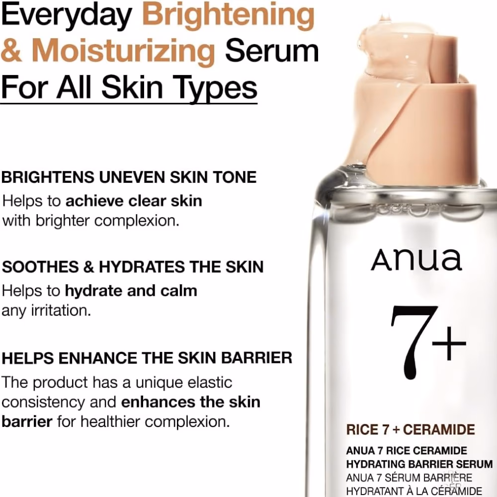 ANUA 7+ Rice Ceramide Hydrating Barrier Serum 50ml 2