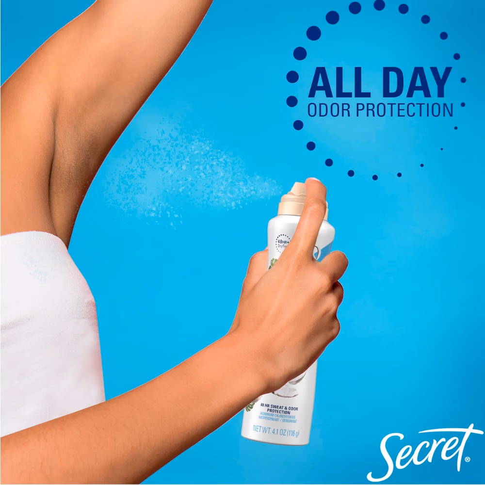 Secret Weightless Dry Spray Coconut 116 Grams 3