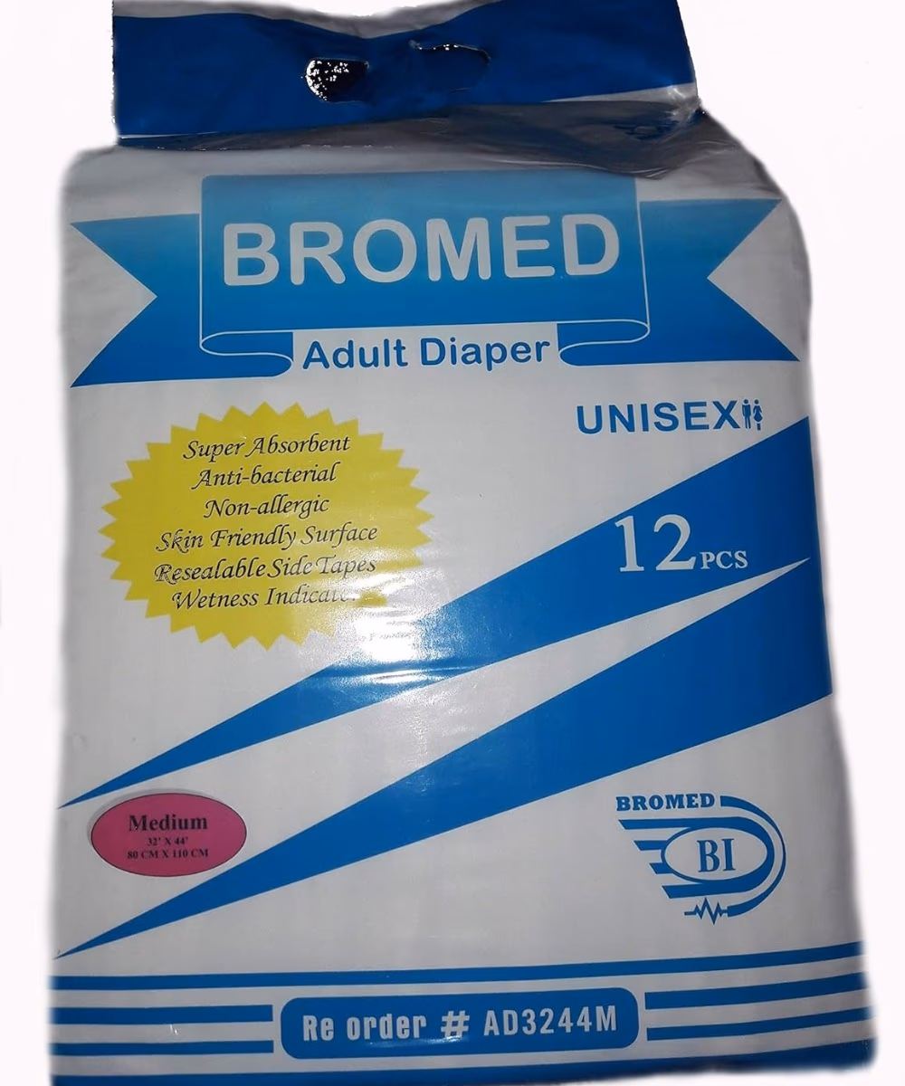 Bromed Adult Diapers Medium 12s 2