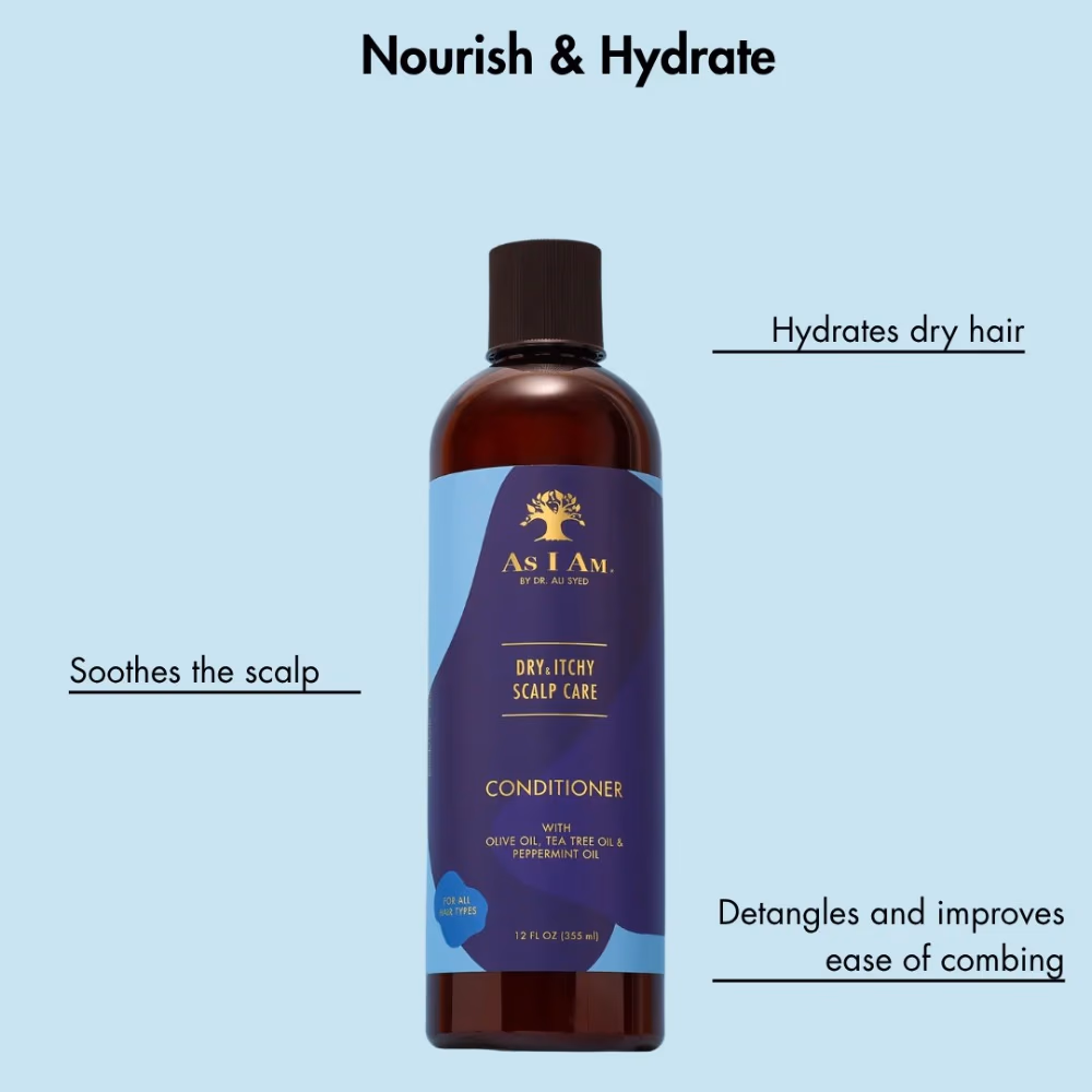 AS I AM Dry-Itch Tea Tree Dandruff Cond 355Ml 3