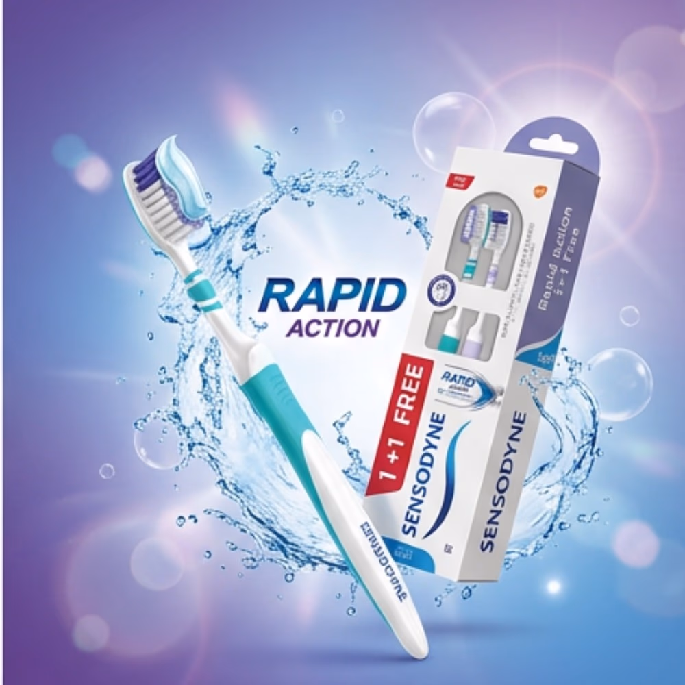 Sensodyne Toothbrush Rapid Act Soft 1 + 1 2