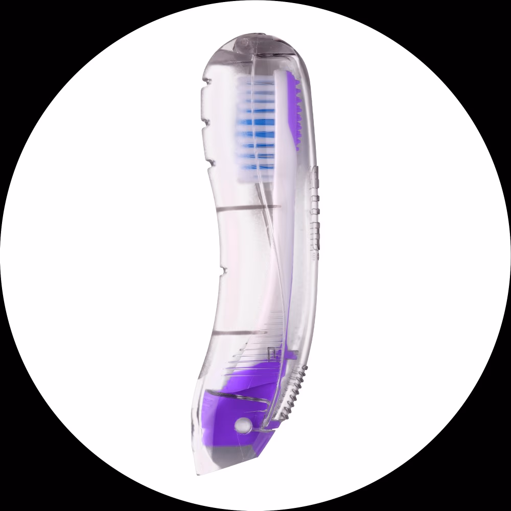 GUM Ortho Travel Toothbrush 125 Soft with V-Shaped Bristles 5