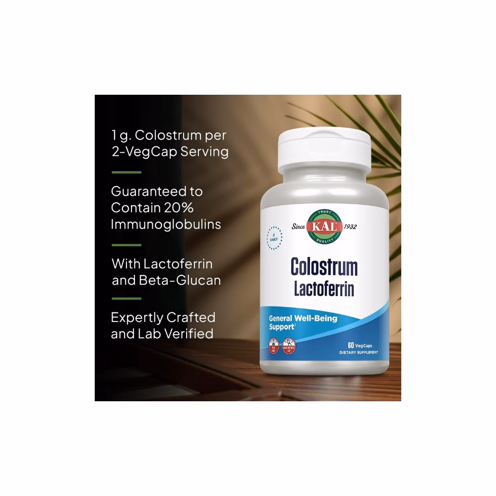  KAL Colostrum Lactoferrin 60 Vegetarian Capsules 3