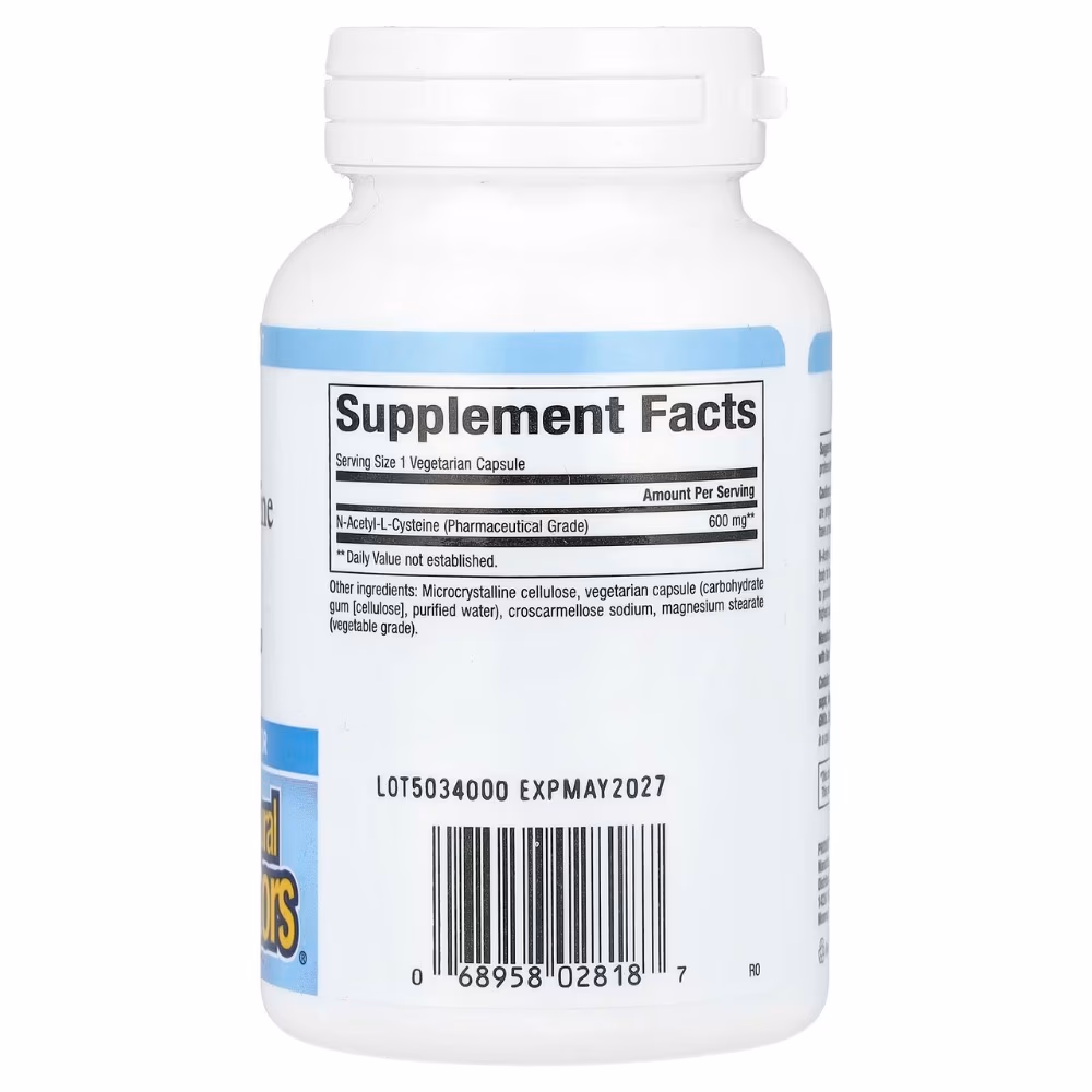 Natural Factors N-Acetyl-L-Cysteine 600mg 60 Capsules 2