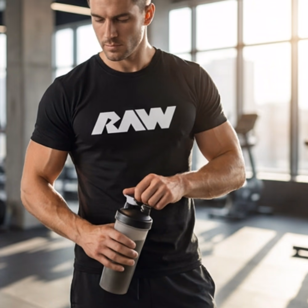 RAW Essential Black T-Shirt - M  3