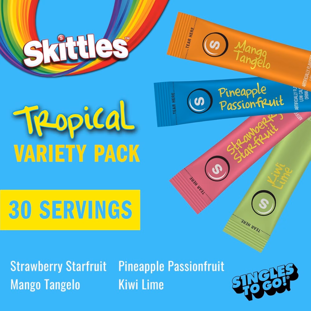 Skittles Drink Mix Tropical 30-Single Servings 2