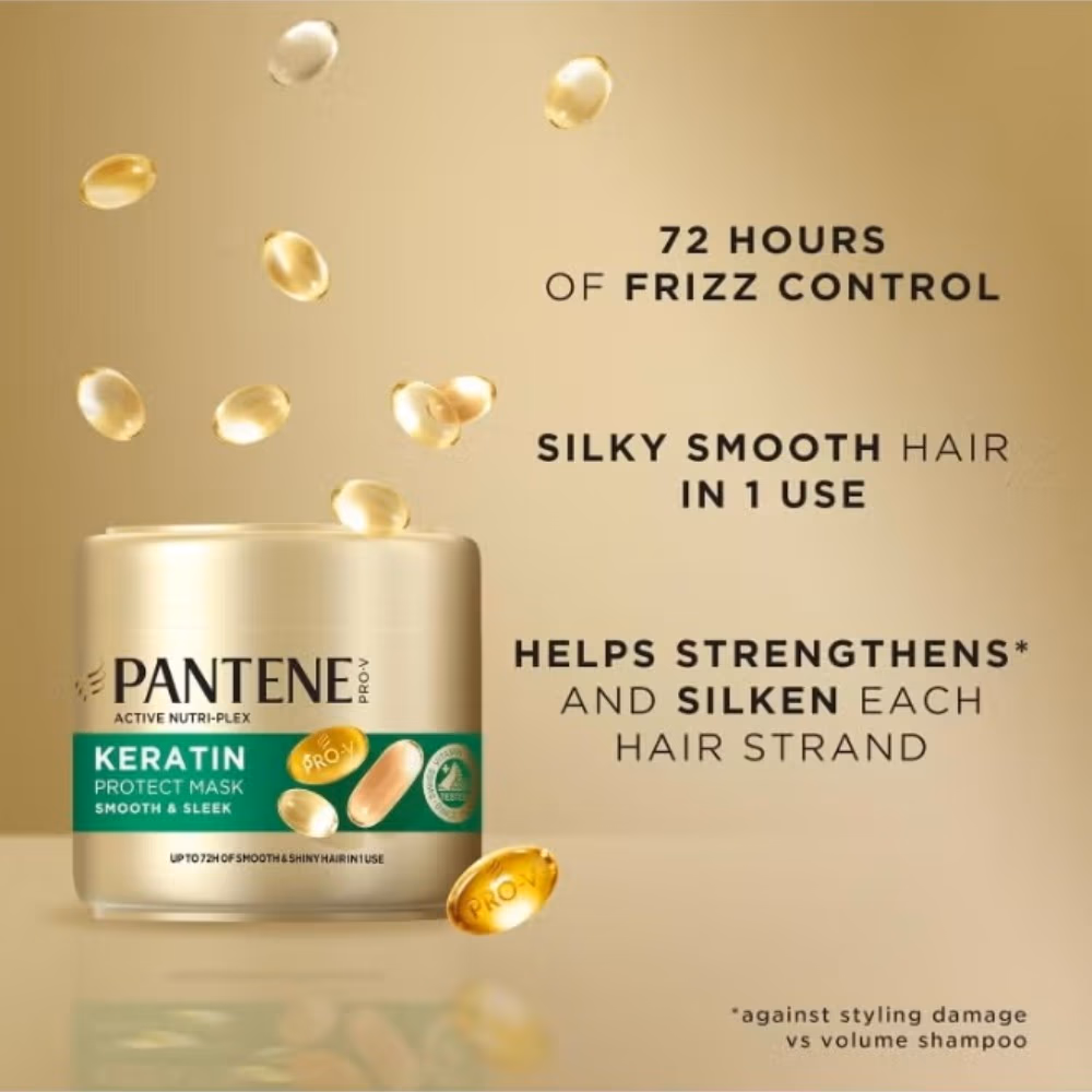 Pantene Pro V Keratin Smooth Protect Hair Mask 300ml 3