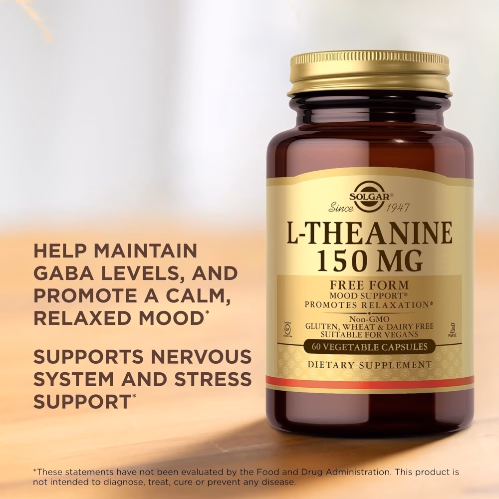 Solgar L-Theanine 150mg 60 Veg Capsules 3