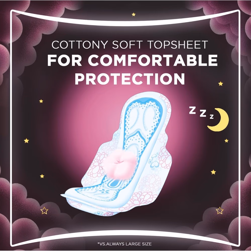 Always Dreamz Maxi Thick Night Pads 48s 4
