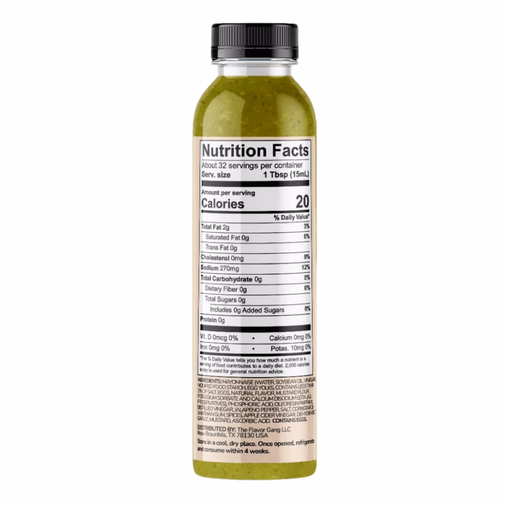 The Flavor Gang Shpoov Chili Verde Ranch Sauce 473ml 2