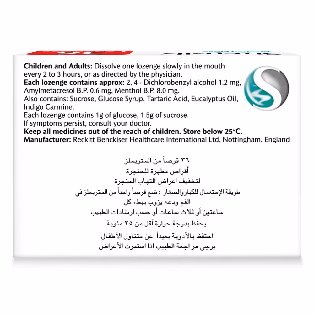 Strepsils Menthol Sore Throat 36s 4