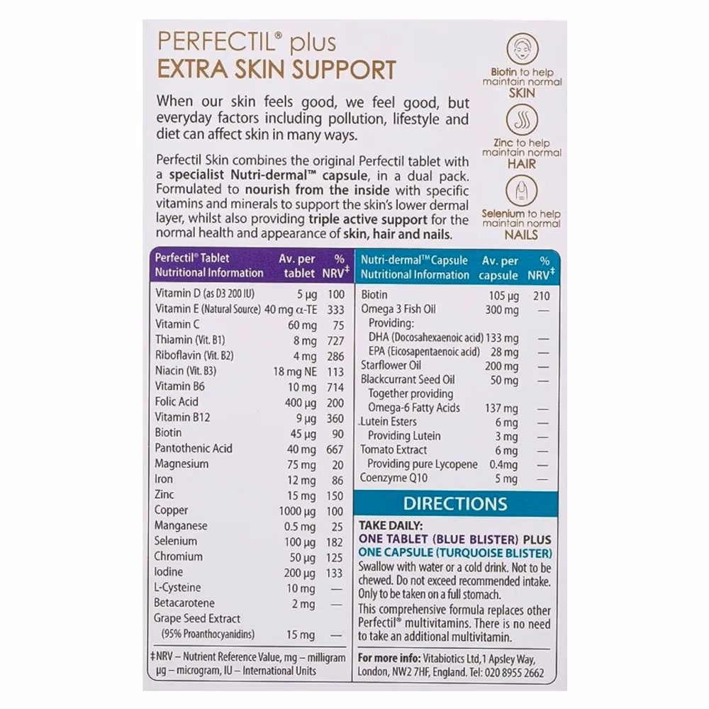 Vitabiotics Perfectil Plus Skin 56 Tablets 2