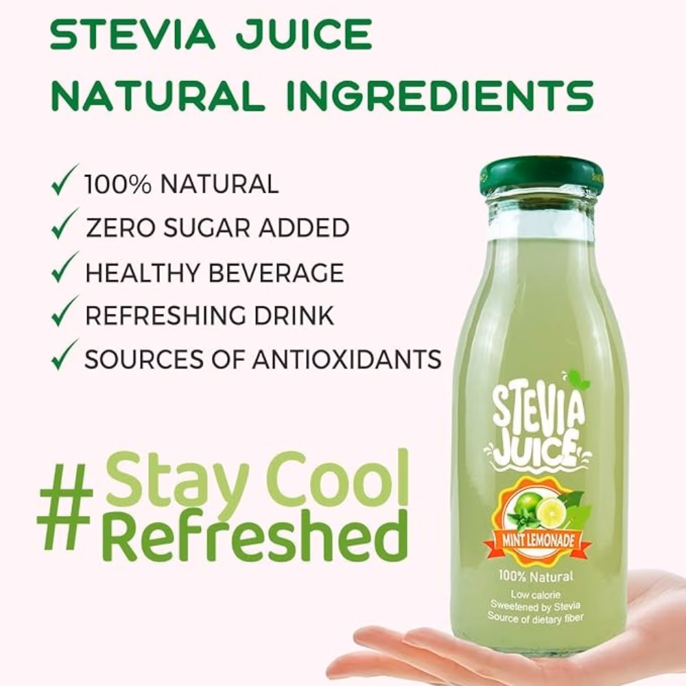 Stevia Squeeze Juice Lemon Mint 300ml 2