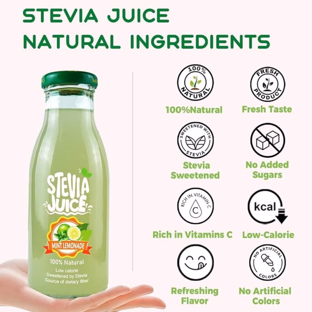 Stevia Squeeze Juice Lemon Mint 300ml 3