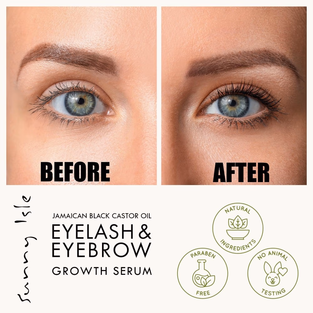 Sunny Isle Jamaican Black Castor Oil Eyelash and Eyebrow Serum 4
