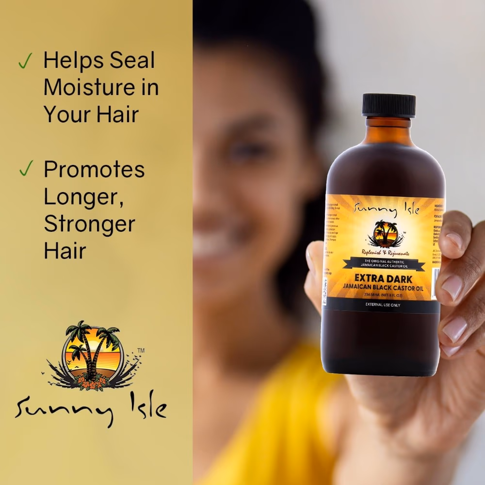 Sunny Isle Jamaican Black Castor Oil Extra Dark 8oz 2