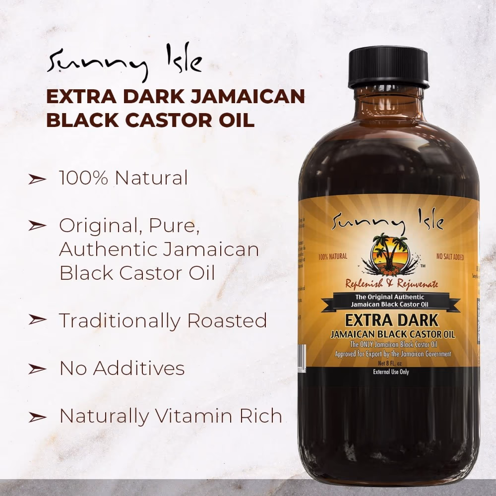 Sunny Isle Jamaican Black Castor Oil Extra Dark 8oz 4