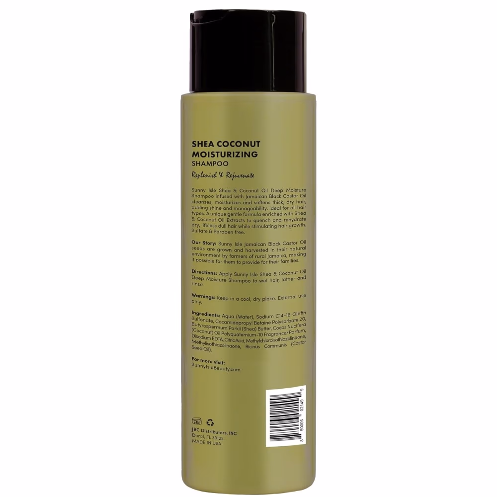 Sunny Isle Shea Coconut Moisturizing Shampoo 12oz 2