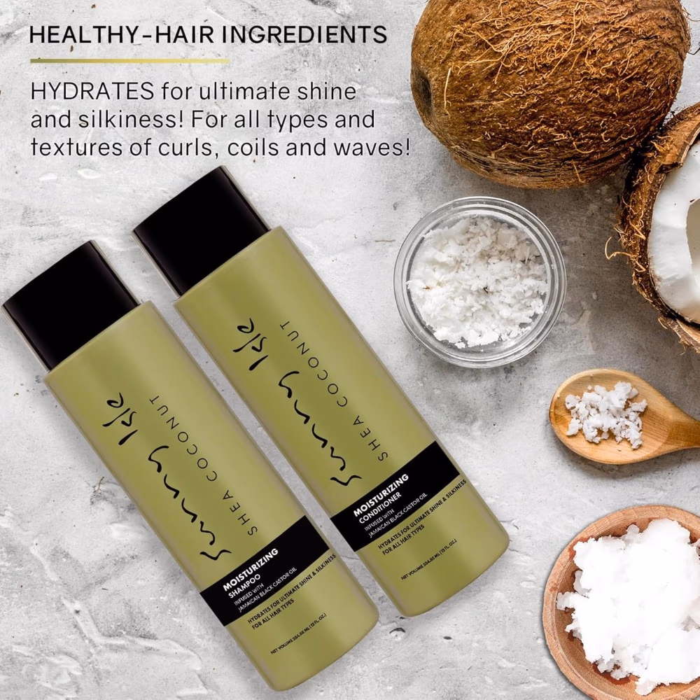 Sunny Isle Shea Coconut Moisturizing Shampoo 12oz 3