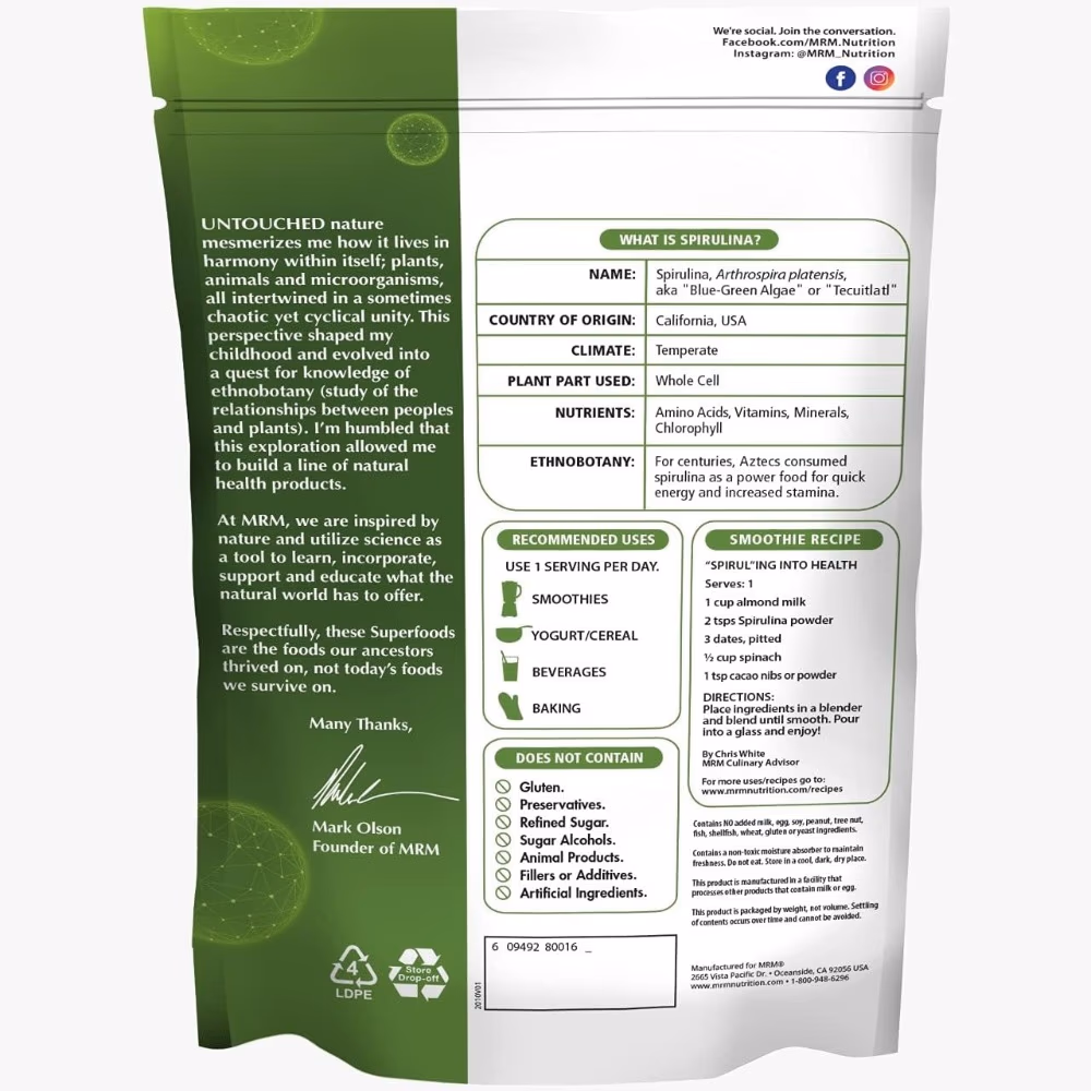 Superfoods Spirulina Powder 240g 2