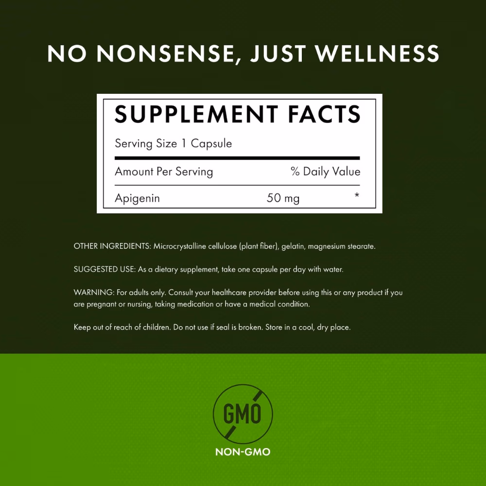 Swanson Apigenin 50mg 90 Capsules 2
