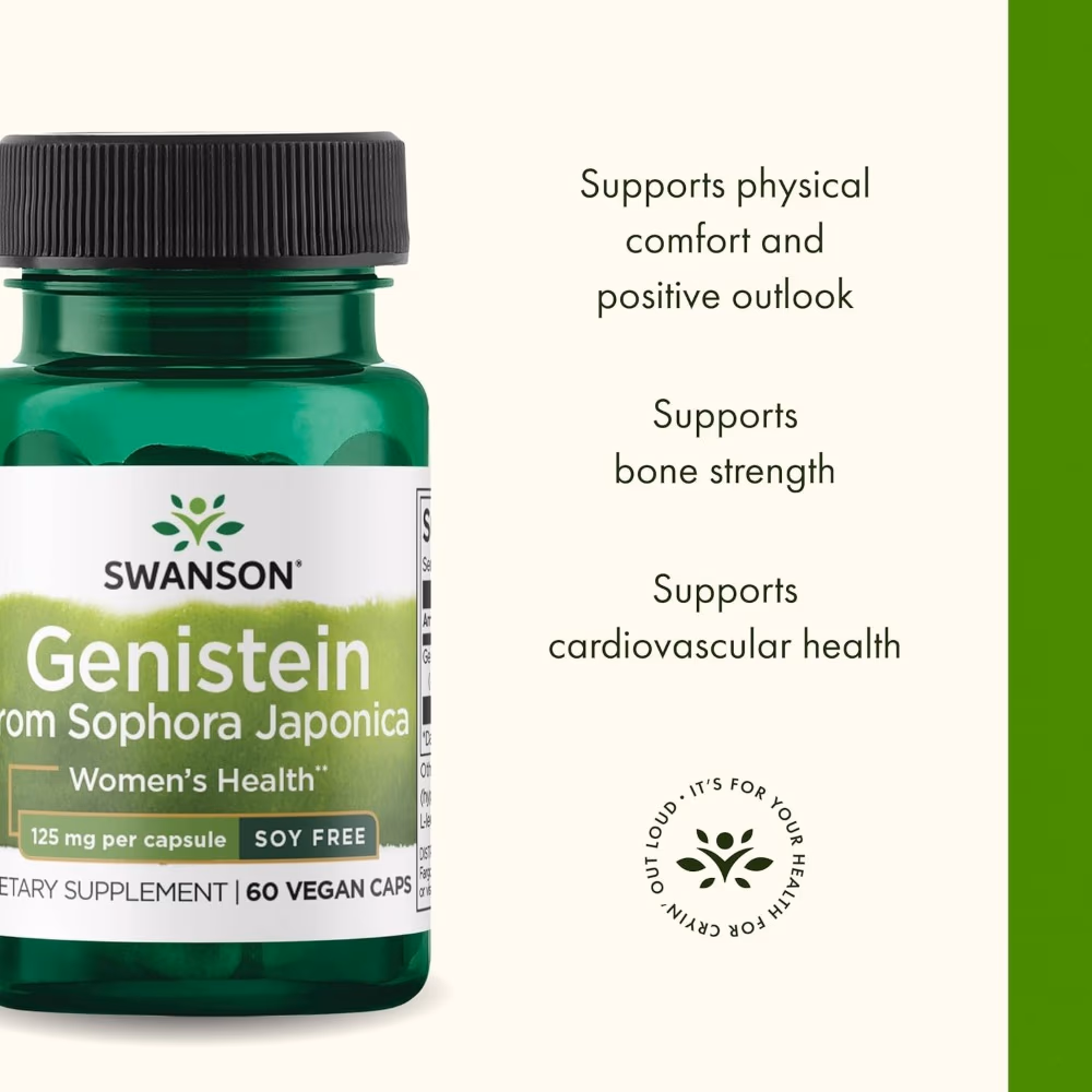 Swanson Genistein Sophora Japonica 60 Veg Capsules 3