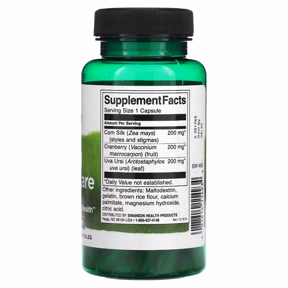Swanson Herbal Urinary Care 60 Capsules 2