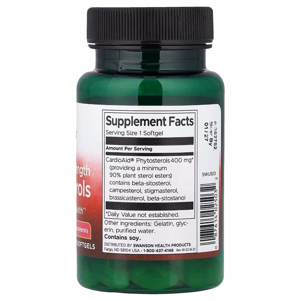 Swanson Max Strength Plant Sterols 60 Softgels 2