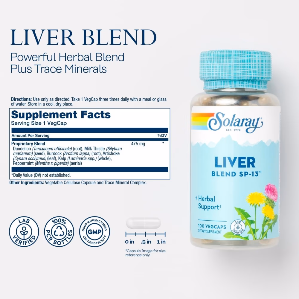  Solaray Liver Blend 475 mg, 100s 2