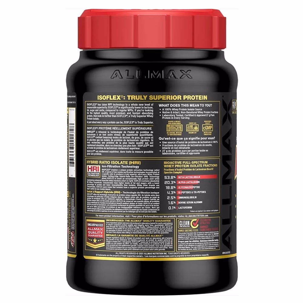 Allmax Isoflex Isolate Whey Protein Chocolate Peanut Butter 425g 3