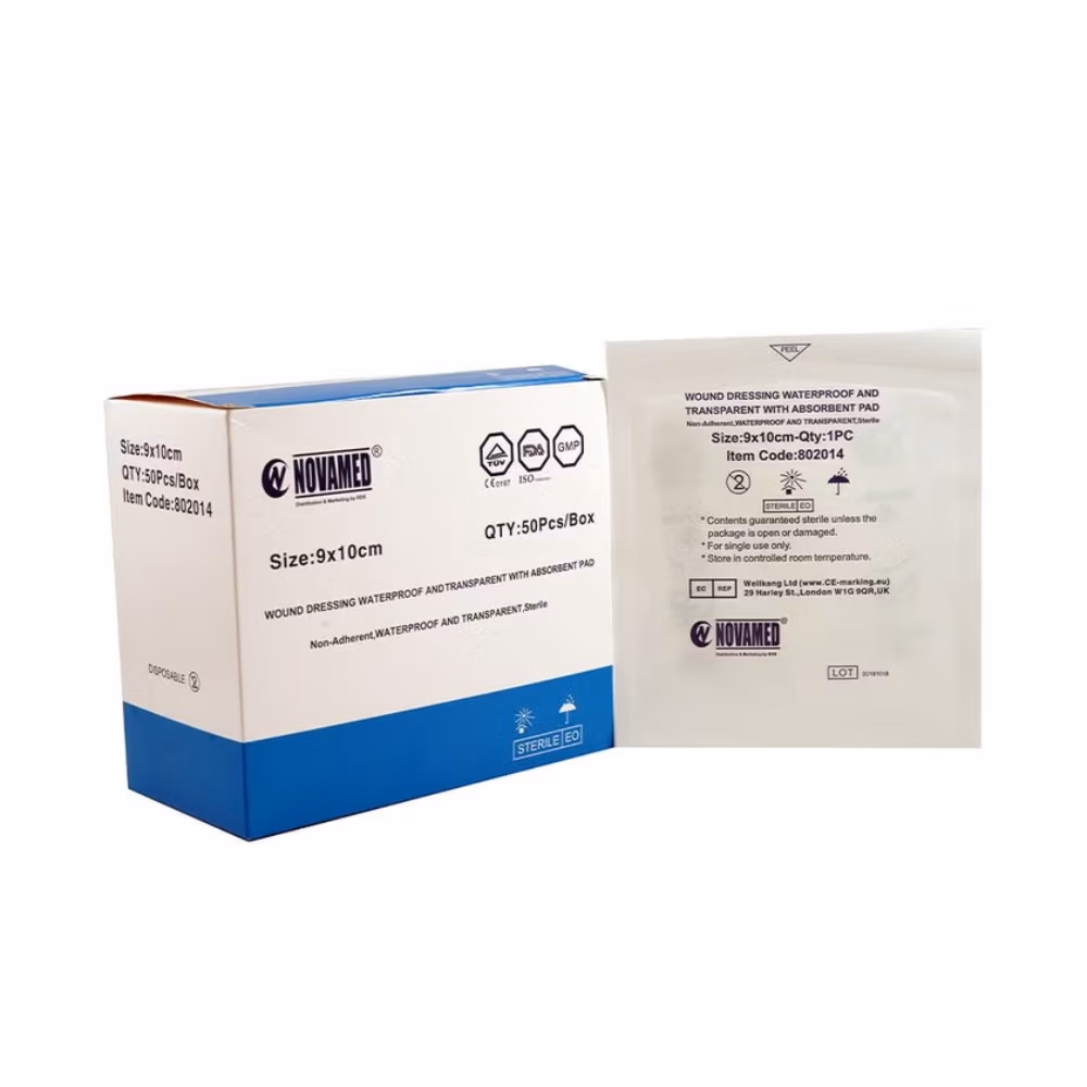 NOVAMED Adhesive Wound Dressing 9x10cm 50s 3
