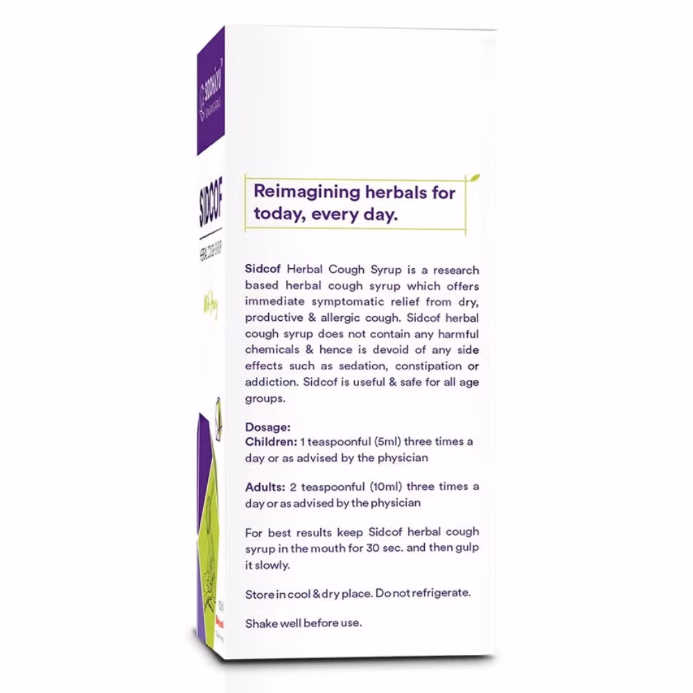 Siddhayu Sidcof Cough Syrup 100ml 3