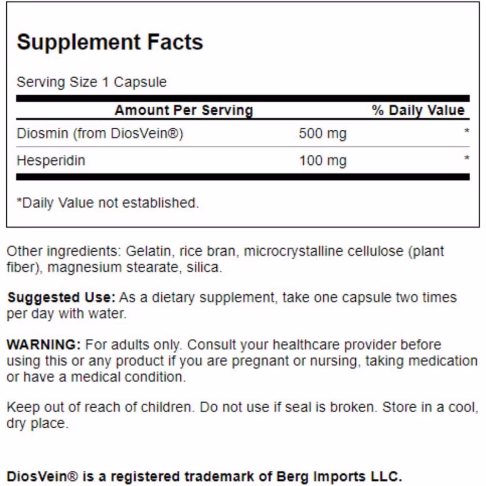 Swanson Diosmin & Hesperidin-60 Capsules 3