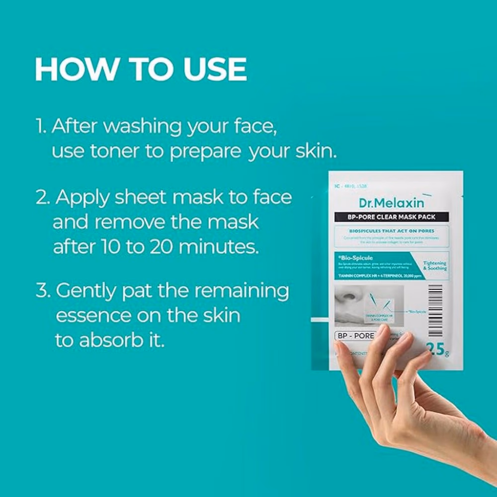 Dr Melaxin Bp Pore Clear Mask 25g 2