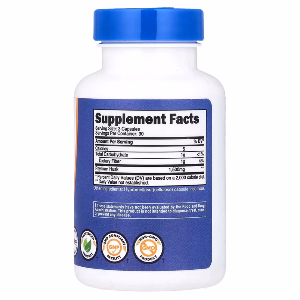 Nutricost Psyllium Husk 1500mg- 90 Capsules 2