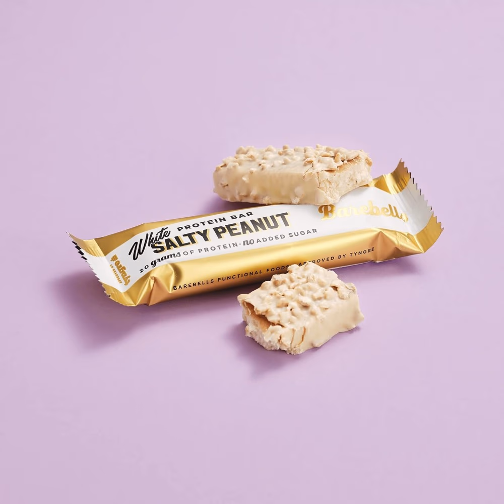 Barbells Protein Bar White Salty Peanut 55g 2