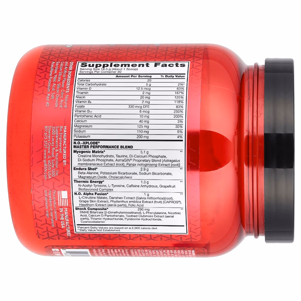 BSN NO Xplode Fruit Punch 30s 2