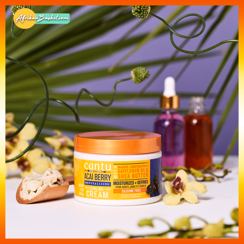 Cantu Acai Berry Revitalizing Curling Cream 340g 3