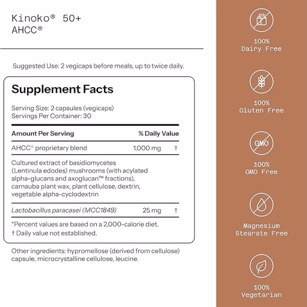 Quality of Life AHCC 50 plus 60 capsules 2