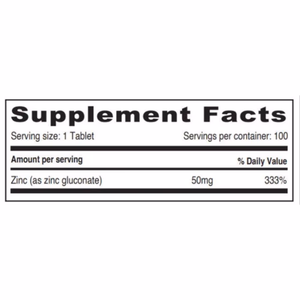 Sunshine Zinc 50mg Tablets 100s – Immune Support Mineral Supplement 2