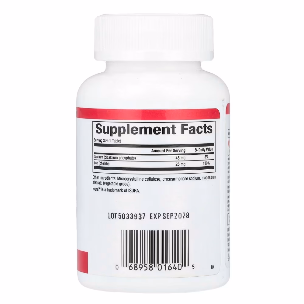 Natural Factors Iron Chelate 25 mg 90 Tablets 2