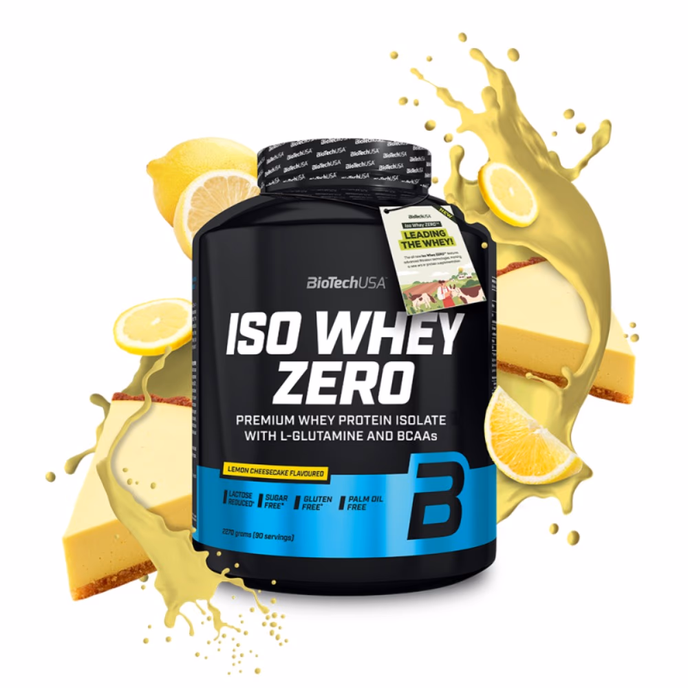 BioTechUSA Iso Whey Zero Lemon Cheesecake 2270g – Lactose-Free Whey Protein Isolate 3