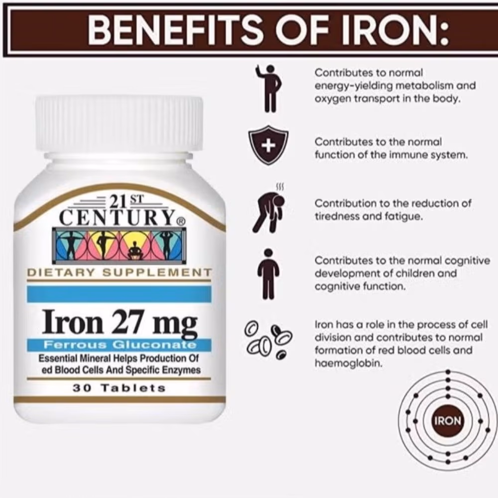 21st Century Iron 27mg 30 Tabs 2