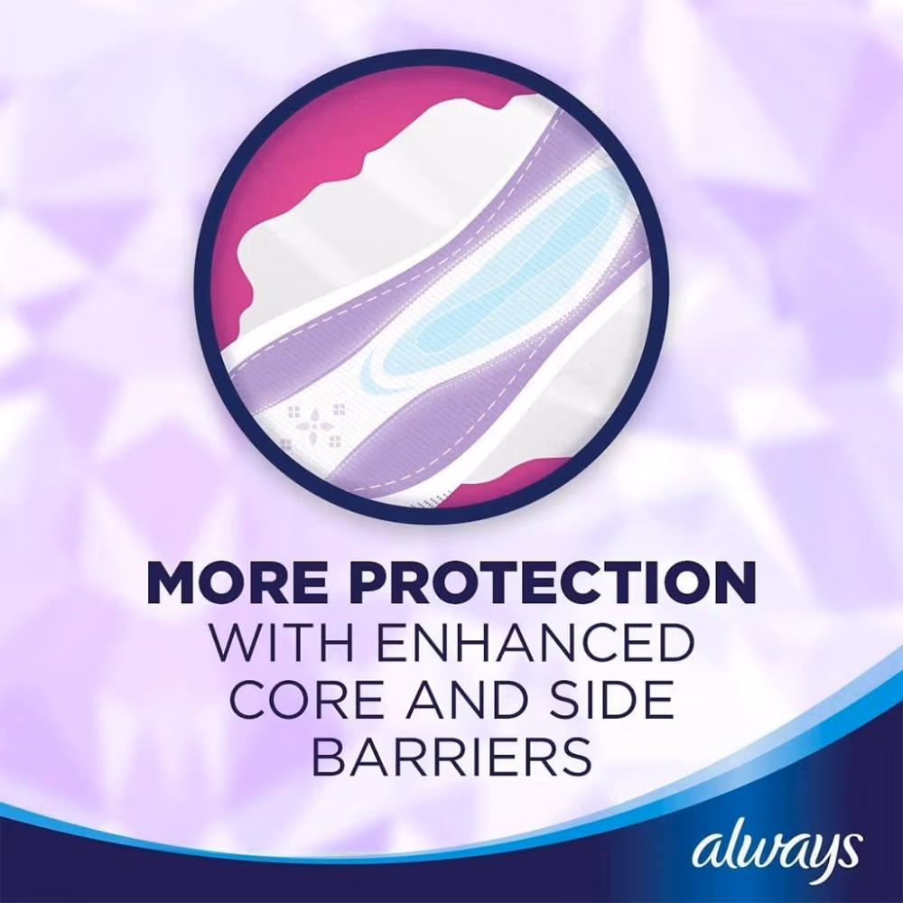 Always Purple Maxi Thick Sanitary Pads with Wings 10s 3